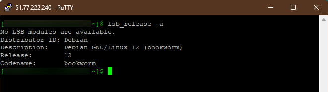 MAJ Vers Debian 12 Bookworm